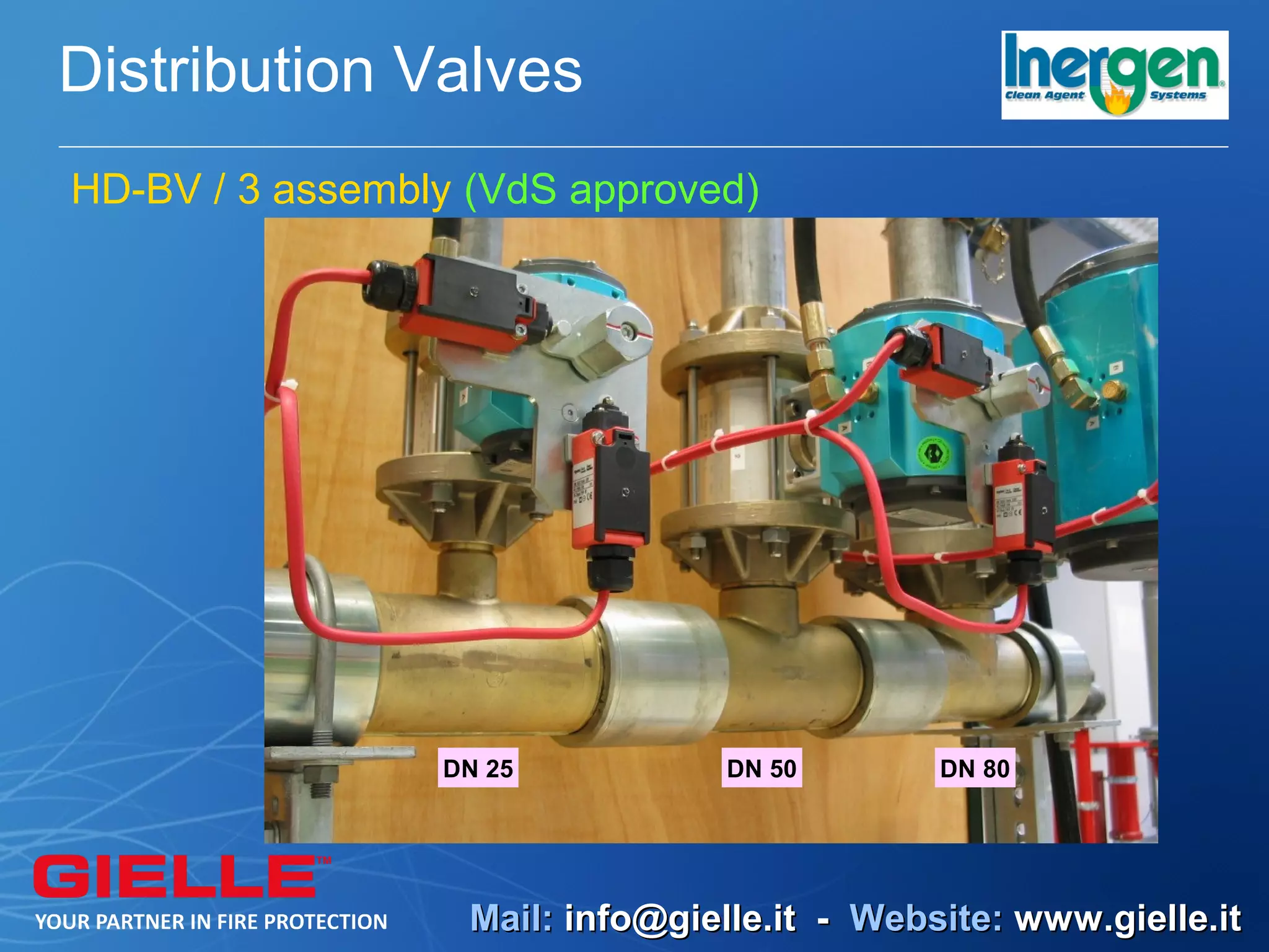 Distribution Valves
HD-BV / 3 assembly (VdS approved)




                 DN 25           DN 50        DN 80




                   Mail: info@gielle.it - Website: www.gielle.it
 
