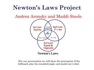 Newton’s Laws Project ,[object Object],[object Object]