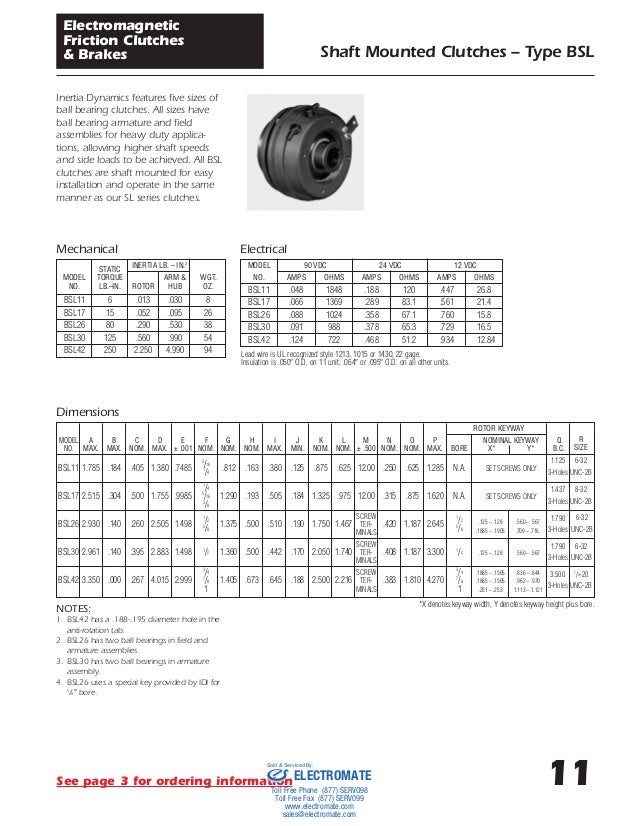Inertia dynamic friction clutches brakes_specsheet