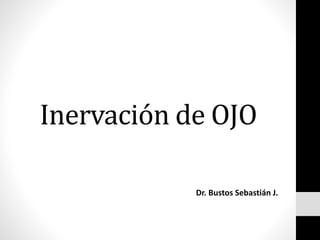 Inervación de OJO
Dr. Bustos Sebastián J.
 