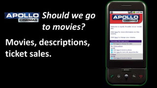 Shouldwego to movies?Movies, descriptions, ticketsales.