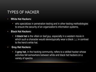 White Hack Inetsecurity.in Ethical Hacking presentation | PPTX