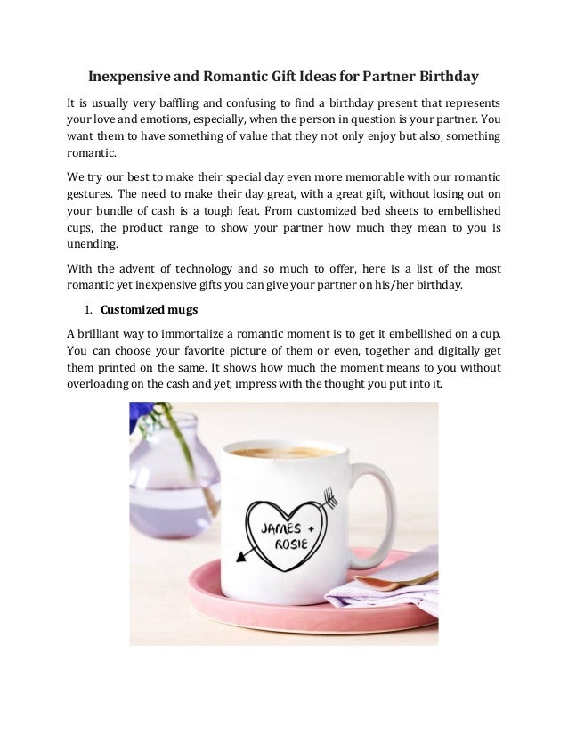 birthday ideas for partner