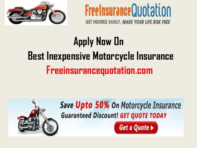 Inexpensive Motorcycle Insurance Plans