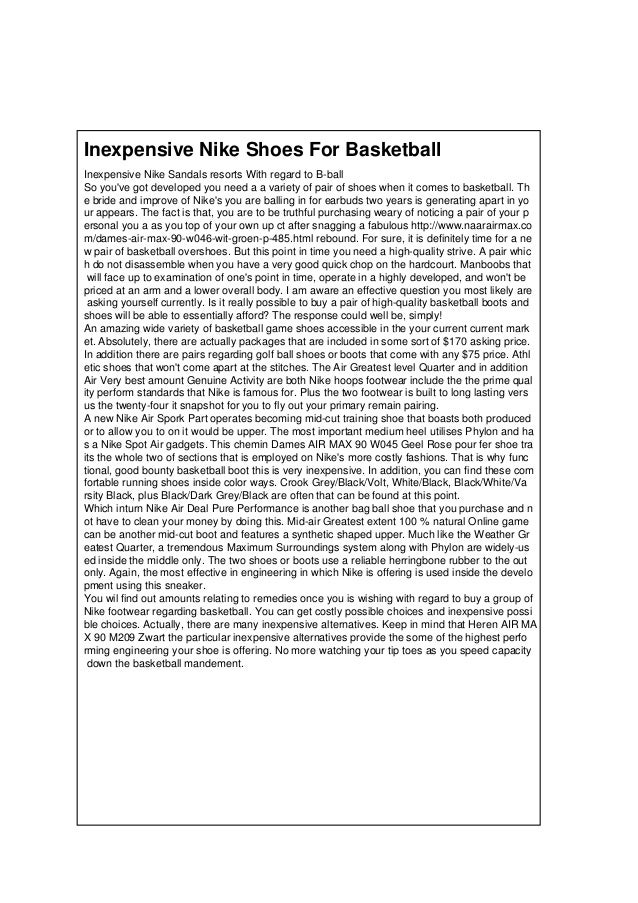 inexpensive nike shoes
