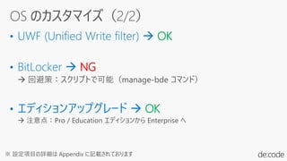 OK
NG
OK
※ 設定項目の詳細は Appendix に記載されております
 