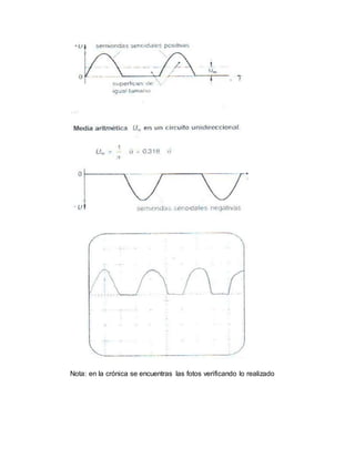 Nota: en la crónica se encuentras las fotos verificando lo realizado
 