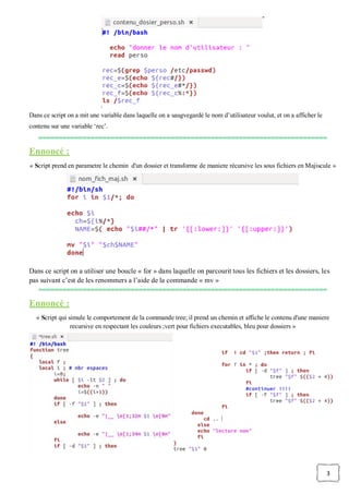Rapport Administration Des Systemes Linux Shells Bash