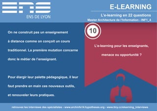 L'e-learning en 22 questions