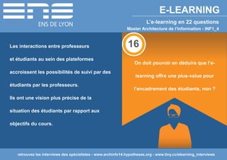 L'e-learning en 22 questions
