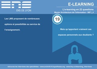 L'e-learning en 22 questions