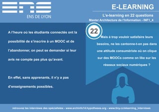 L'e-learning en 22 questions