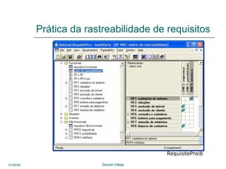 Prática da rastreabilidade de requisitos RequisitePro®   