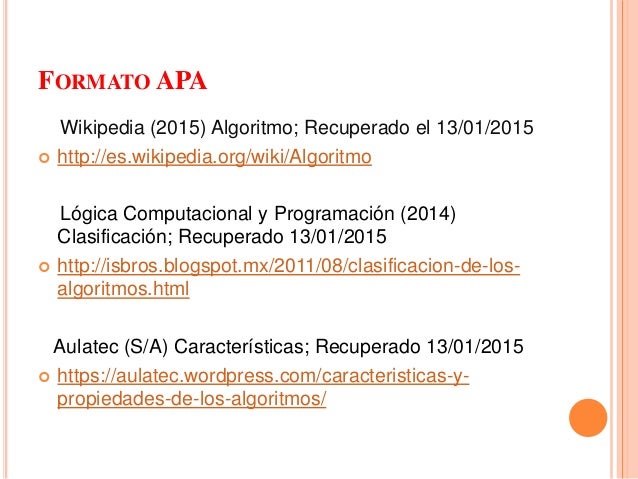 formato apa 2015