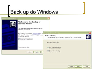 Back up do Windows
 