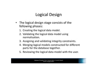 INF3703 - Chapter 11 Conceptual Logical Physical DB Design | PDF