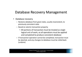INF3703 - Chapter 12 Managing Transactions Concurrency | PDF