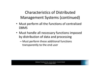 INF3703 - Chapter 14 Distributed Databases | PDF