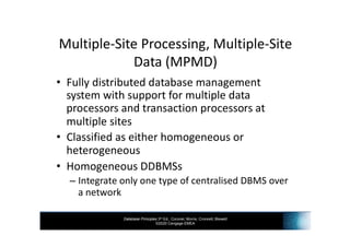 INF3703 - Chapter 14 Distributed Databases | PDF