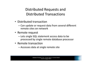INF3703 - Chapter 14 Distributed Databases | PDF