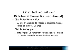 INF3703 - Chapter 14 Distributed Databases | PDF