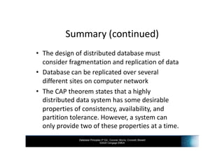 INF3703 - Chapter 14 Distributed Databases | PDF