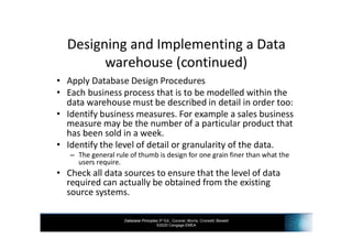 INF3703 - Chapter 15 Databases For Business Intelligence | PDF