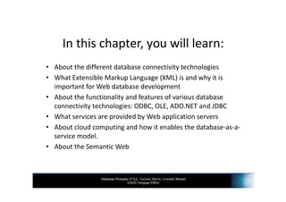 INF3703 - Chapter 17 Database Connectivity Web Technologies | PDF