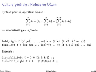 ÙÐØÙÖ Ò Ö Ð Ê Ù
 Ò Ç ÑÐ
ËÝÒØ Ü ÔÓÙÖ ÙÒ ÓÔ Ö Ø ÙÖ Ò Ö
n
i=½
ai = (a½ +
n
i=¾
ai ) = (
n−½
i=½
ai + an)
→ ××Ó
 Ø Ú Ø Ù
 » ÖÓ Ø
ÓÐ Ö Ø ½ ¾ ººº Ò℄ ´ ½ ´ ¾ ´ Ò µµ
ÓÐ Ð Ø ½ ¾ ººº Ò℄ ´ ºº ´ ´ ½µ ¾µ ººº Òµ
Ü ÑÔÐ
Ä ×Øº ÓÐ Ð Ø ´ · µ ¼ ½ ¾ ¿ ℄
Ä ×Øº ÓÐ Ö Ø ´ · µ ½ ¾ ¿ ℄ ¼
Ö Ò Æ Ð× Ò ¾ºÅ ÔÊ Ù
 ¹½½
 