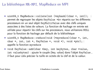 Ä Ð ÓØ ÕÙ ÅÊ¹ÅÈÁ¸ Å ÔÊ Ù
 Ò ÅÈÁ
◮ Ù ÒØ Ø Å ÔÊ Ù
 
ÓÐÐ Ø ´ ÒØ ´¶ÑÝ × µ´
 Ö ¶¸ ÒØµµ
Ô ÖÑ Ø Ö ÖÓÙÔ Ö Ð × Ó Ø× Ã ÝÎ ÐÙ ¶ Ú Ö Ô ÖØ × ×ÙÖ Ð × Ö ÒØ×
ÔÖÓ
 ×× ÙÖ× Ò ÙÒ × ÙÐ Ó Ø Ã ÝÅÙÐØ Î ÐÙ Ú 
 × 
Ð × ÙÒ ÕÙ ×
××Ó
 × × Ð ×Ø × Ú Ð ÙÖ×º Ä ÓÒ
Ø ÓÒ 
 Ò ÒØÖ ×Ø
ÙØ Ð × ÔÓÙÖ Ö Ô ÖØ Ö Ð × 
Ð × ×ÙÖ Ð × ÔÖÓ
 ×× ÙÖ×¸ ÒÓÙ× ÙØ Ð × ÖÓÒ× ÆÍÄÄ
ÔÓÙÖ Ð ÓÒ
Ø ÓÒ 
 Ô Ö ÙÐØ Ð Ð ÓØ ÕÙ
◮ Ù ÒØ Ø Å ÔÊ Ù
 Ö Ù
 ´ÚÓ ´¶ÑÝÖ Ù
 µ´
 Ö ¶¸ ÒØ¸

 Ö ¶¸ ÒØ¸ ÒØ ¶¸ Ã ÝÎ ÐÙ ¶¸ ÚÓ ¶µ¸ ÚÓ ¶ÔØÖµ
ÔÔ ÐÐ Ð ÓÒ
Ø ÓÒ ÑÝÖ Ù
◮ ÚÓ Ã ÝÎ ÐÙ ´
 Ö ¶ Ý¸ ÒØ Ý ÝØ ×¸ 
 Ö ¶Ú ÐÙ ¸
ÒØ Ú ÐÙ ÝØ ×µ ÓÙØ Ð 
ÓÙÔÐ ´ Ý¸ Ú ÐÙ µ Ò× Ð³Ó Ø Ã ÝÎ ÐÙ ¸
Ð ÙØ ÔÓÙÖ 
 Ð ÔÖ 
 × Ö Ð Ø ÐÐ Ò Ó
Ø Ø× Ð 
Ð Ø Ð Ú Ð ÙÖº
Ö Ò Æ Ð× Ò ¾ºÅ ÔÊ Ù
 ¹½º Ü ÑÔÐ × ¹¿¾
 