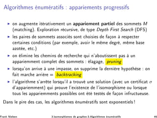 Ð ÓÖ Ø Ñ × ÒÙÑ Ö Ø × ÔÔ Ö Ñ ÒØ× ÔÖÓ Ö ×× ×
◮ ÓÒ Ù Ñ ÒØ Ø Ö Ø Ú Ñ ÒØ ÙÒ ÔÔ Ö Ñ ÒØ Ô ÖØ Ð × ×ÓÑÑ Ø× M
´Ñ Ø
 Ò µº ÜÔÐÓÖ Ø ÓÒ Ö 
ÙÖ× Ú ¸ ØÝÔ ÔØ Ö×Ø Ë Ö
 ´ Ëµ
◮ Ð × Ô Ö × ×ÓÑÑ Ø× ××Ó
 × ×ÓÒØ 
 Ó × × ÓÒ Ö ×Ô 
Ø Ö

 ÖØ Ò × 
ÓÒ Ø ÓÒ× ´Ô Ö Ü ÑÔÐ ¸ ÚÓ Ö Ð Ñ Ñ Ö ¸ Ñ Ñ ×
ÞÓØ ¸ Ø
ºµ
◮ ÓÒ Ð Ñ Ò Ð × 
 Ñ Ò× Ö 
 Ö
 ÕÙ Ò³ ÓÙØ ×× ÒØ Ô × ÙÒ
ÔÔ Ö ÑÑ ÒØ 
ÓÑÔÐ Ø × ×ÓÑÑ Ø× Ð ¸ ÔÖÙÒ Ò
◮ ÐÓÖ×ÕÙ³ÓÒ ÖÖ Ú ÙÒ ÑÔ ×× ¸ ÓÒ ×ÙÔÔÖ Ñ Ð ÖÒ Ö ÝÔÓØ × ÓÒ
Ø Ñ Ö
 ÖÖ Ö 
 ØÖ 
 Ò
◮ Ð³ Ð ÓÖ Ø Ñ ×³ ÖÖ Ø ÐÓÖ×ÕÙ³ Ð ØÖÓÙÚ ÙÒ ×ÓÐÙØ ÓÒ ´ Ú 
 ÙÒ 
 ÖØ 
 Ø σ
³ ÔÔ Ö ÑÑ ÒØµ ÕÙ ÔÖÓÙÚ Ð³ Ü ×Ø Ò
 Ð³ ×ÓÑÓÖÔ ×Ñ ÓÙ ÐÓÖ×ÕÙ
ØÓÙ× Ð × ÔÔ Ö ÑÑ ÒØ× ÔÓ×× Ð × ÓÒØ Ø Ø ×Ø × ÓÒ Ò ÖÙ
ØÙ Ù× º
Ò× Ð Ô Ö × 
 ×¸ Ð × Ð ÓÖ Ø Ñ × ÒÙÑ Ö Ø × ×ÓÒØ ÜÔÓÒ ÒØ Ð×
Ö Ò Æ Ð× Ò ¿º ×ÓÑÓÖÔ ×Ñ × Ö Ô ×¹¿º Ð ÓÖ Ø Ñ × ÒÙÑ Ö Ø ×
 