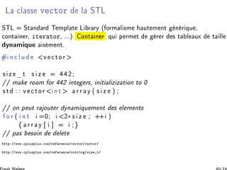 Ä Ð ×× Ú ØÓÖ Ð ËÌÄ
ËÌÄ ËØ Ò Ö Ì ÑÔÐ Ø Ä Ö ÖÝ ´ ÓÖÑ Ð ×Ñ ÙØ Ñ ÒØ Ò Ö ÕÙ ¸
ÓÒØ Ò Ö¸ Ø Ö ØÓÖ¸ ºººµ ÓÒØ Ò Ö ÕÙ Ô ÖÑ Ø Ö Ö × Ø Ð ÙÜ Ø ÐÐ
ÝÒ Ñ ÕÙ × Ñ ÒØº
Ò ÐÙ Ú ØÓÖ
× Þ Ø × Þ ¾
»» Ñ ÖÓÓÑ ÓÖ ¾ ÒØ Ö×¸ Ò Ø Ð Þ Þ Ø ÓÒ ØÓ ¼
×Ø Ú ØÓÖ ÒØ ÖÖ Ý ´ × Þ µ
»» ÓÒ Ô ÙØ Ö ÓÙØ Ö ÝÒ Ñ ÕÙ Ñ ÒØ × Ð Ñ ÒØ×
ÓÖ ´ ÒØ ¼ ¾∗ × Þ ·· µ
ß ÖÖ Ý
»» Ô × ×Ó Ò Ð Ø
ØØÔ »»ÛÛÛº ÔÐÙ×ÔÐÙ×º ÓÑ»Ö Ö Ò »Ú ØÓÖ»Ú ØÓÖ»
ØØÔ »»ÛÛÛº ÔÐÙ×ÔÐÙ×º ÓÑ»Ö Ö Ò » ×ØÖ Ò »× Þ Ø»
 