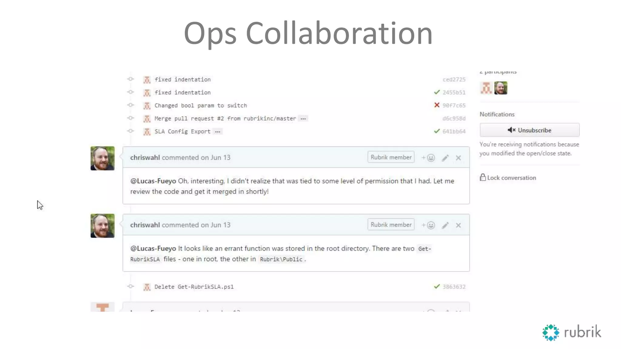 Ops Collaboration
 
