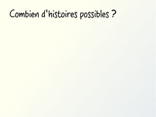 Combien d'histoires possibles ?

 