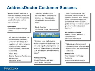 AddressDoctor Customer Success 