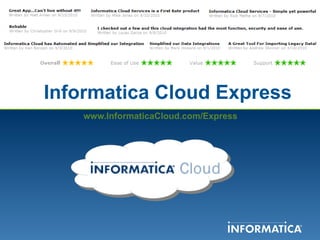 Informatica Cloud Express www.InformaticaCloud.com/Express 
