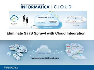 Eliminate SaaS Sprawl with Cloud Integration




             www.InformaticaCloud.com




                                               1
 