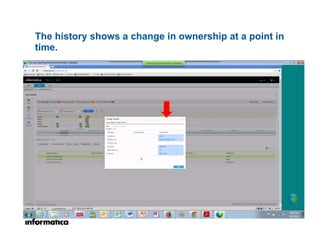 3030
The history shows a change in ownership at a point in
time.
 