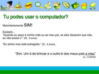 infancia e fluencia tecnologica