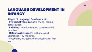 Infancy and childhood; a brief introduction | PPTX