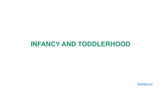 INFANCY AND TODDLERHOOD
SlideMake.com
 