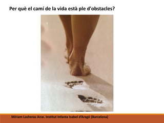 Per què el camí de la vida està ple d'obstacles?
Míriam Lasheras Arce. Institut Infanta Isabel d’Aragó (Barcelona)
 
