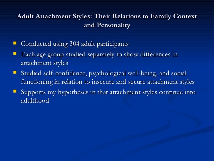 attachment and romantic style relationships Adult