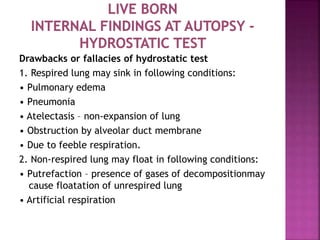 II. Position of Diaphragm
• In fetal autopsy, abdomen is opened first to note
the position of diaphragm. The features of
d...