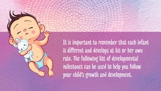 Your Baby #39 s Milestones: Guide to Infant Child Development PPT