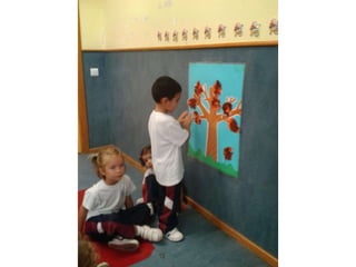 Infantil de 3 años el otoño