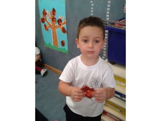 Infantil de 3 años el otoño