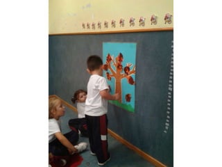 Infantil de 3 años el otoño