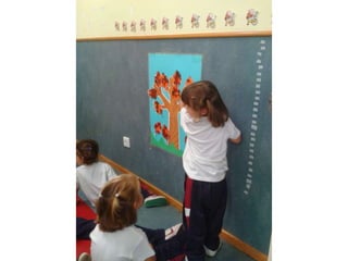 Infantil de 3 años el otoño