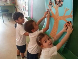 Infantil de 3 años el otoño